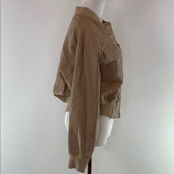 3.1 Phillip Lim x RTR, Faux Leather Mixed Pocket Bomber Size XS - Picture 7 of 10